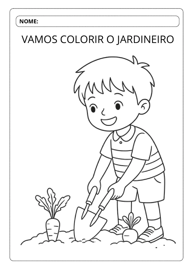 Desenhos para Colorir Dia do Trabalho Educacao Infantil para imprimir e colorir - imagem 10